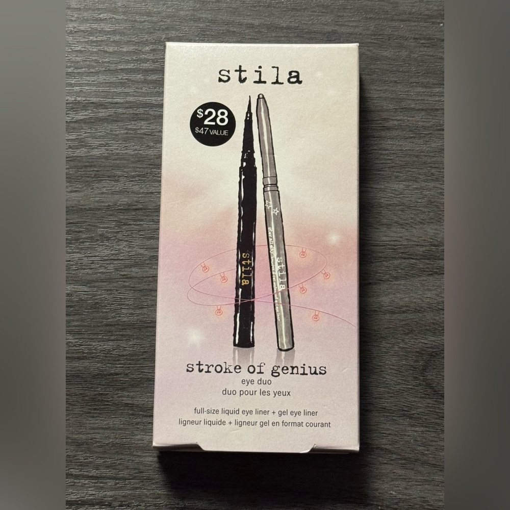 Stila Stay All Day Liquid Eye Liner & Silver Lining Smudge & Set Gel Duo - Black